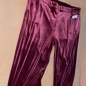 New Women's Velour Pants Size XXL